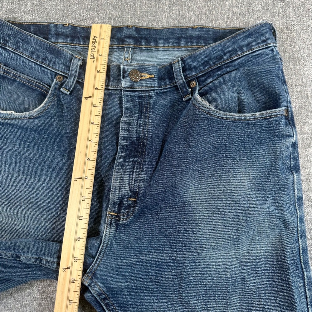 Wrangler Jeans Mens 34x32 1096FXVMF Blue Premium Quality Stretch Denim - Picture 8 of 9